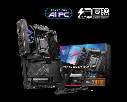 MSI MPG X870E CARBON WiFi DDR5 (AMD ATX Motherboard)